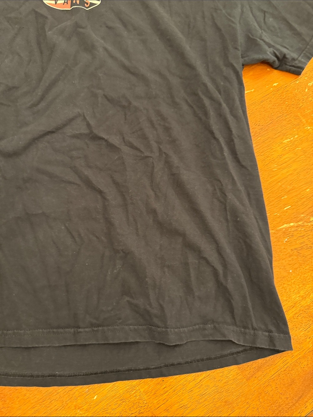 Vans Black Short Sleeve Tee with Small Multicolor Logo xxl - Picture 2 of 9